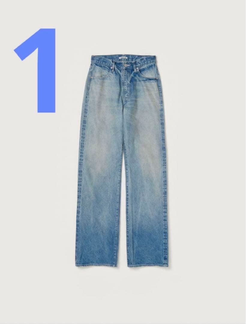 AURALEE selvedge faded heavy denim サイズ1