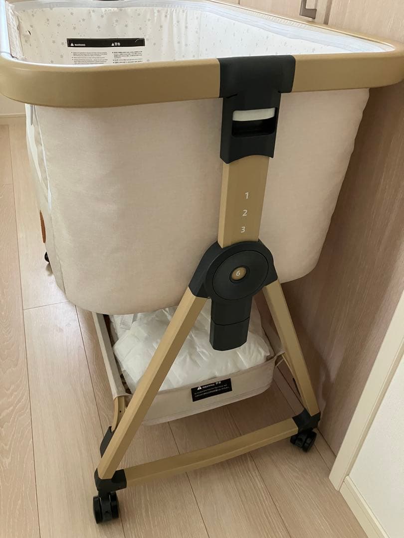 HZDMJ ベビーベッド ベージュ(カーキ)