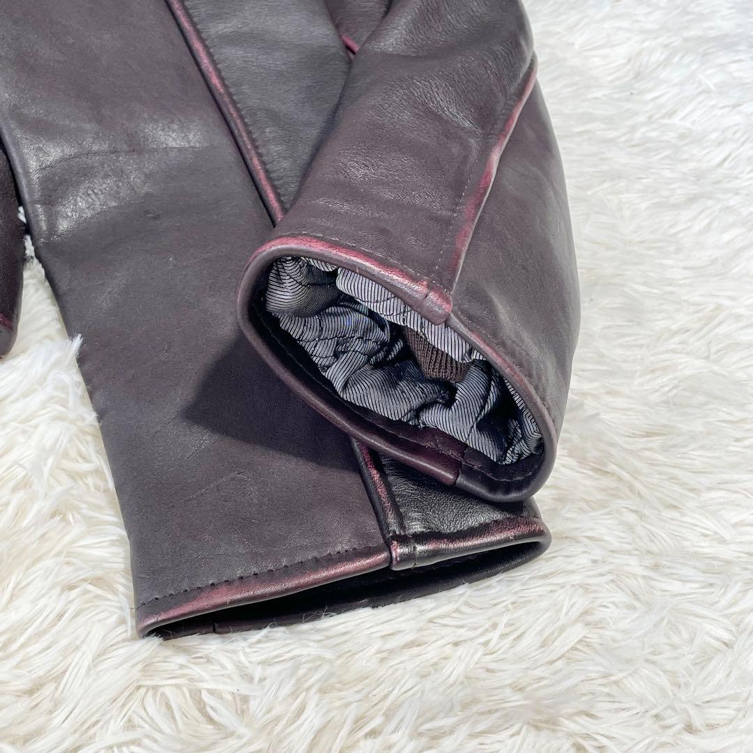 【新品未着用】ハーレーダビットソン　革ジャン&おまけTシャツ　【希少色ボルドー】