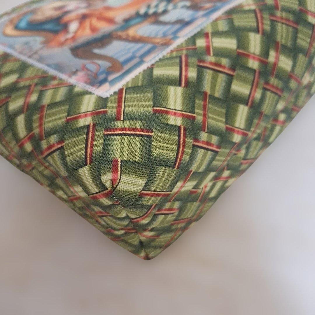 可愛いパネル生地　ハンドメイド　布バスケット