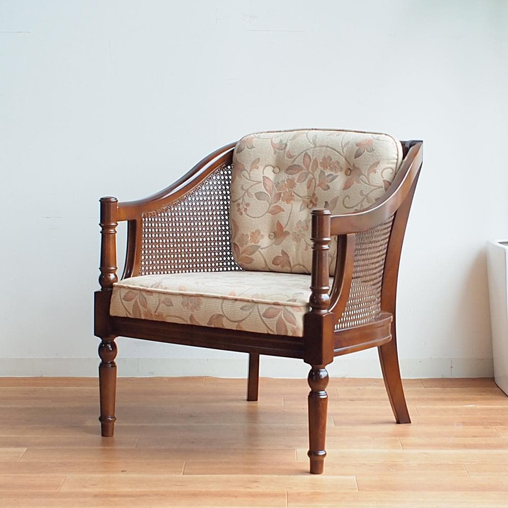 カリモク/karimoku コロニアル 1人掛けソファ A レトロ ビンテージ