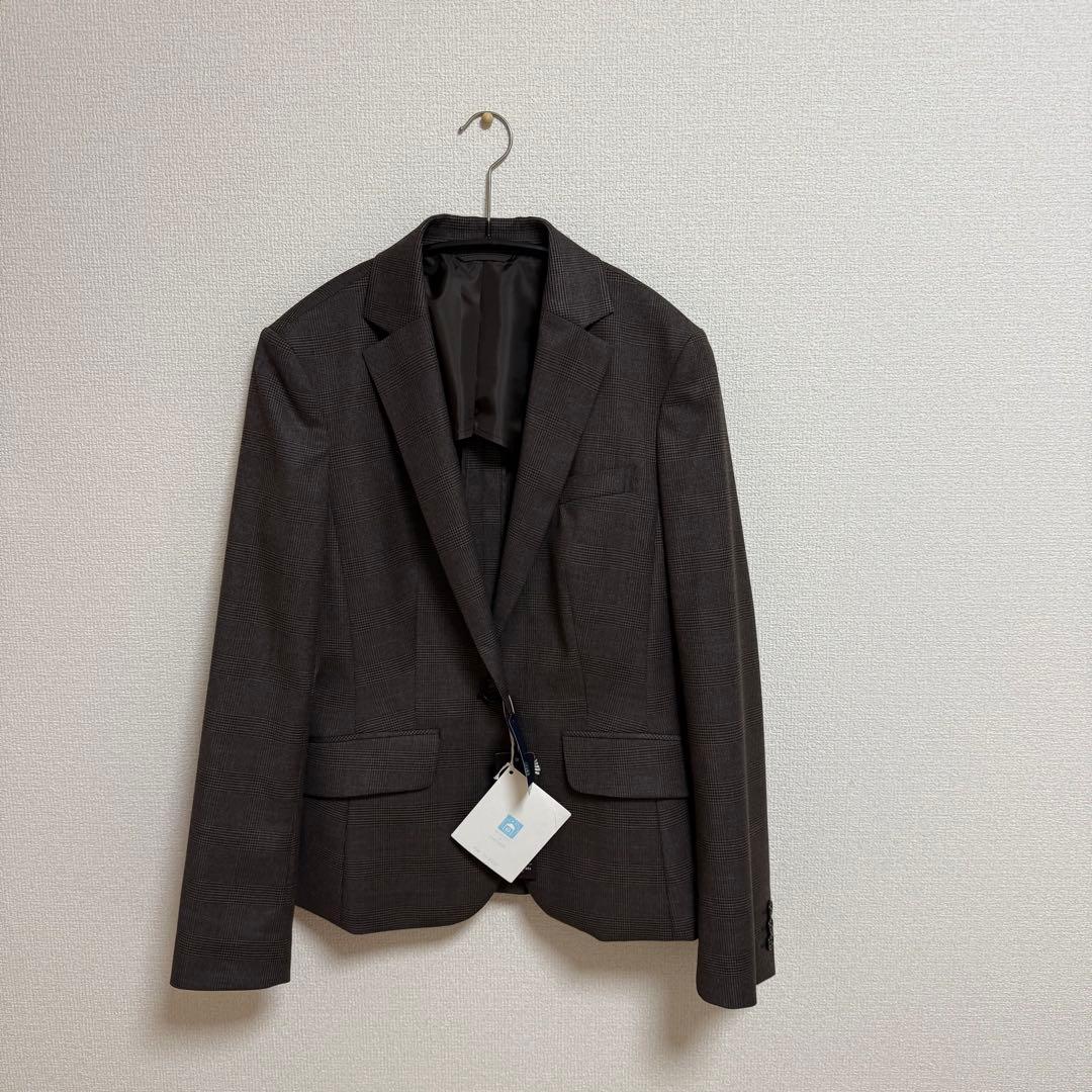 スーツカンパニー グレンチェック スーツ ブラウン 40 ブラウン