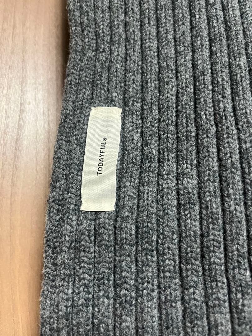 TODAYFUL ウールリブストール