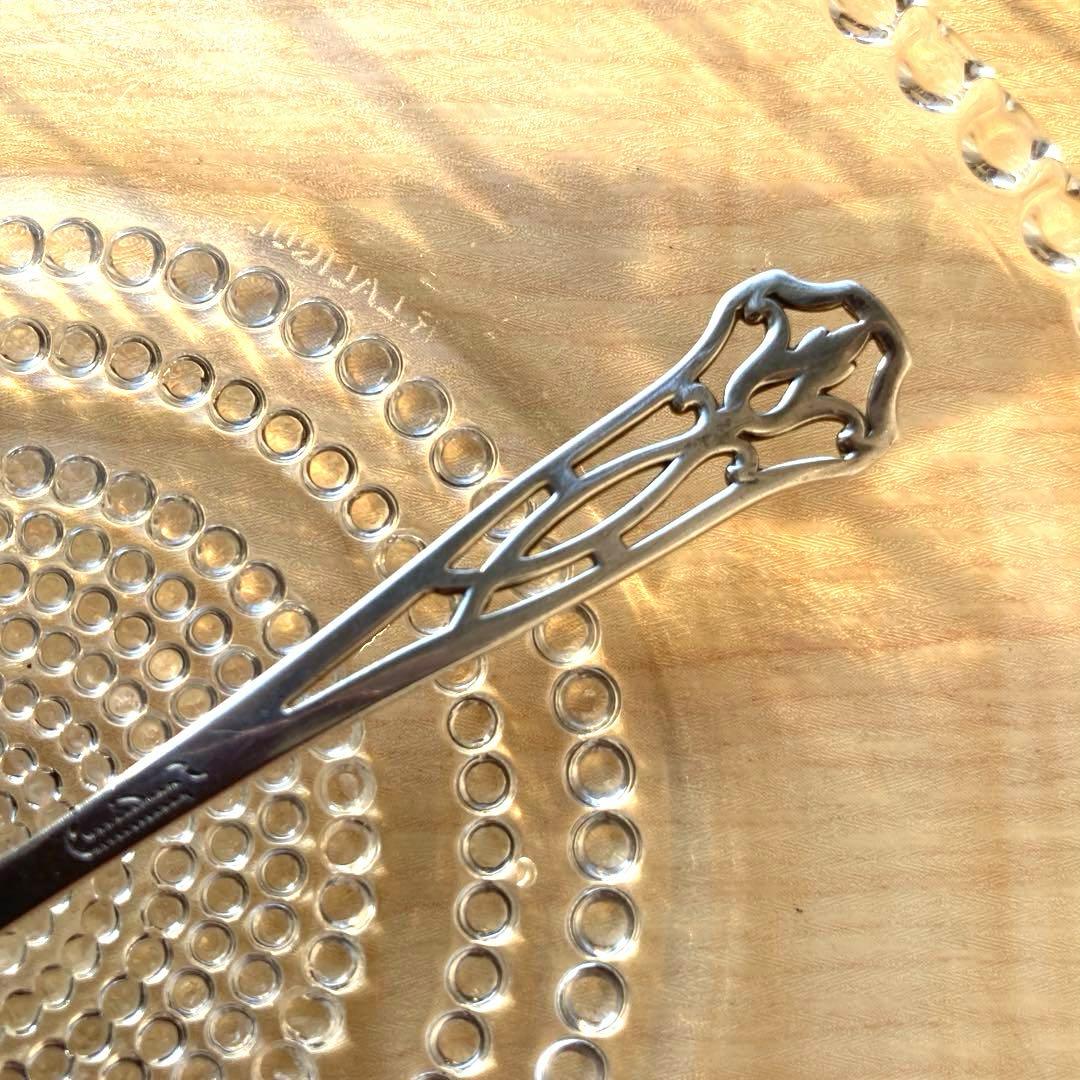 RW&S 純銀　透かし　アンティーク　フォーク