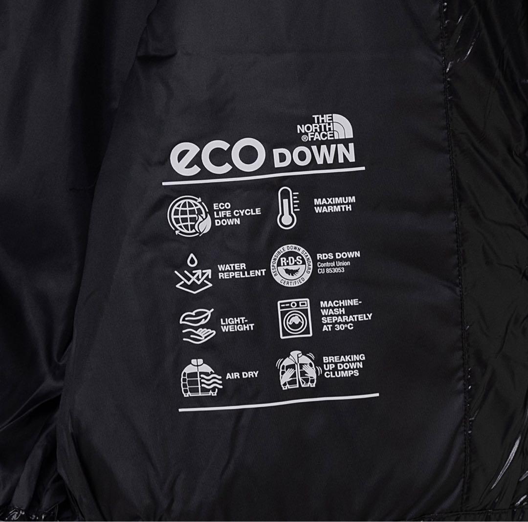 ノースフェイス 韓国 ホワイトレーベル 2way ダウン ジャケット 黒
