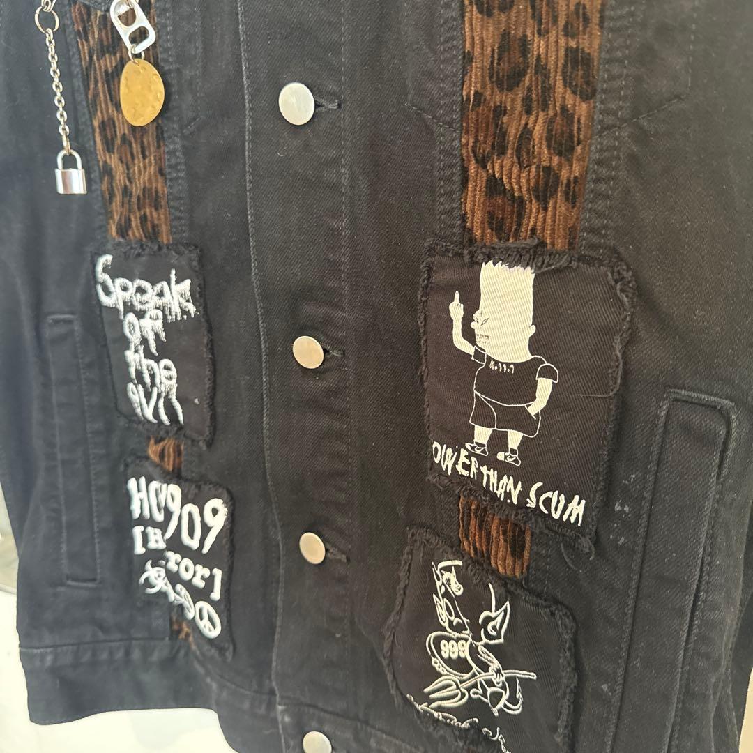 KIDILL 2025ss ブラックデニム　ベスト