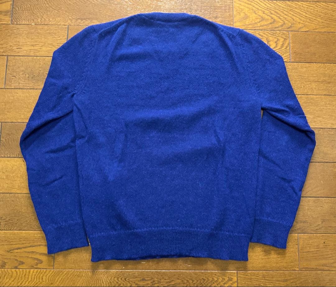 PRADA アルパカ クルーネックニット ブルー サイズ46