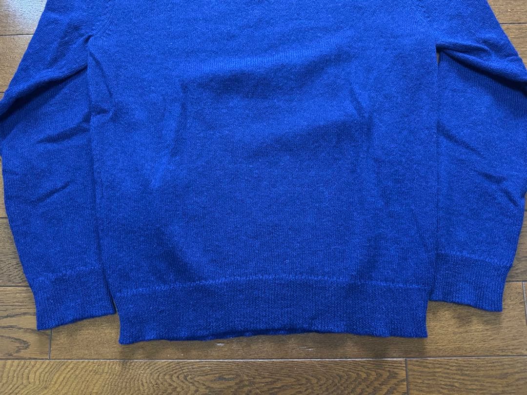 PRADA アルパカ クルーネックニット ブルー サイズ46