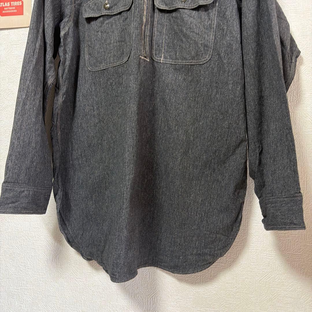 r*u様 デッド　30s super bigmac ブラックシャンブレーシャツ