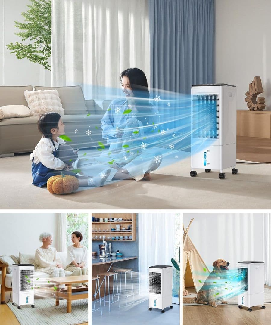 ✨️8L大容量✨️冷風機 スポットクーラー タッチパネル 3段階風量