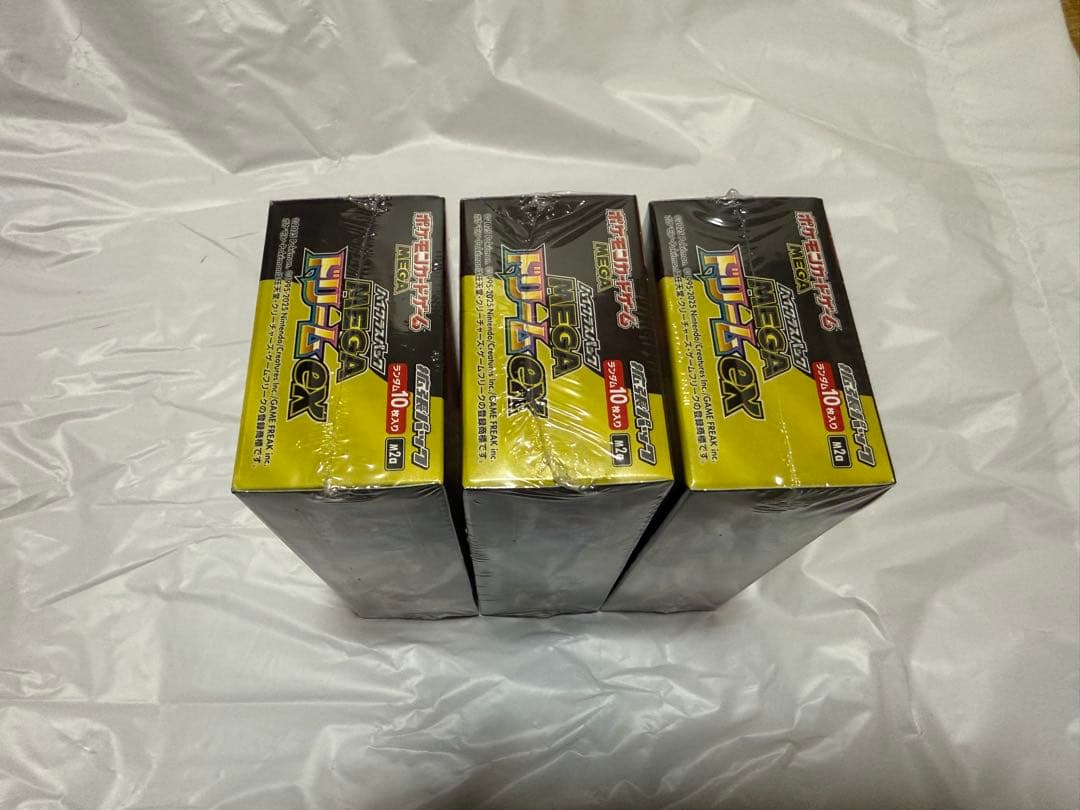 3BOX ポケモンカードゲーム MEGAドリームex シュリンク付き