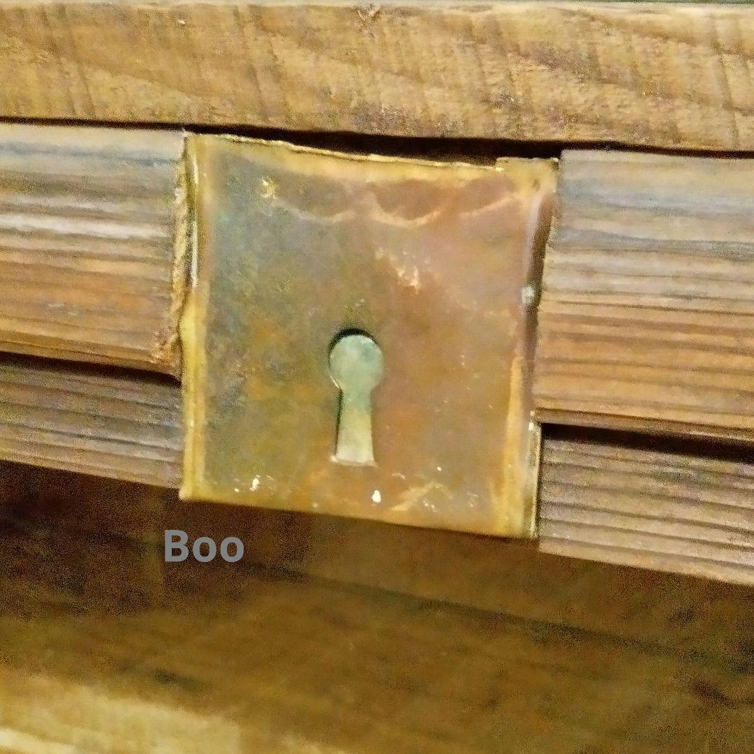 ◎週末限定◎古材,レトロガラス戸,古金具『パタパタ扉キャビネット』未使用