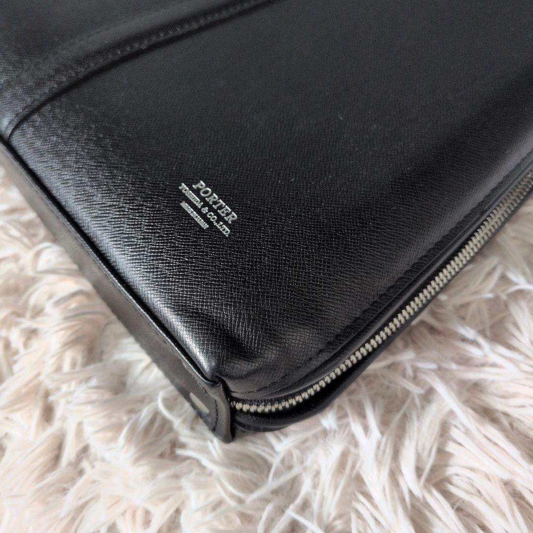 【美品】PORTER ポーター アベニュー ビジネスバッグ A4可能 黒