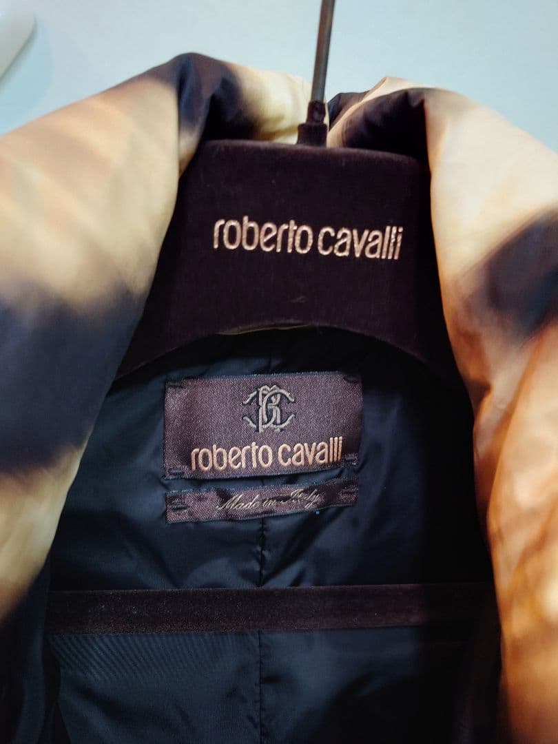 【ロベルト・カヴァリ】ウールダウンコート　レディース