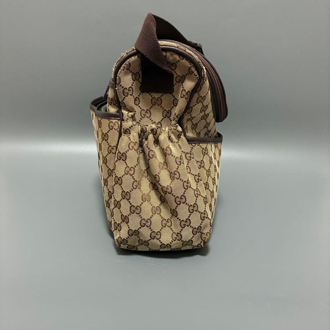 GUCCI グッチ GGキャンバス GG柄 ショルダーバッグ マザーズバッグ 茶