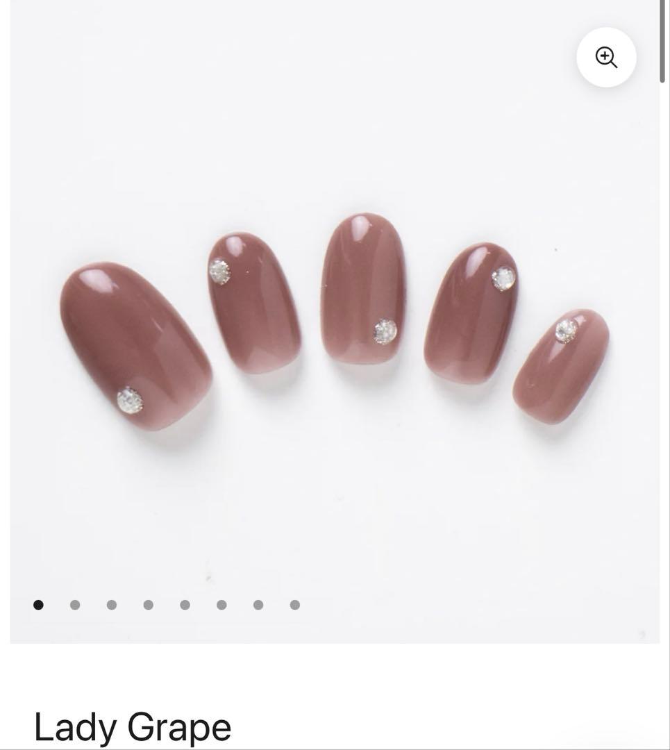 まゆEVER NAIL エバーネイル ネイルチップ ストーン付き ボルドー