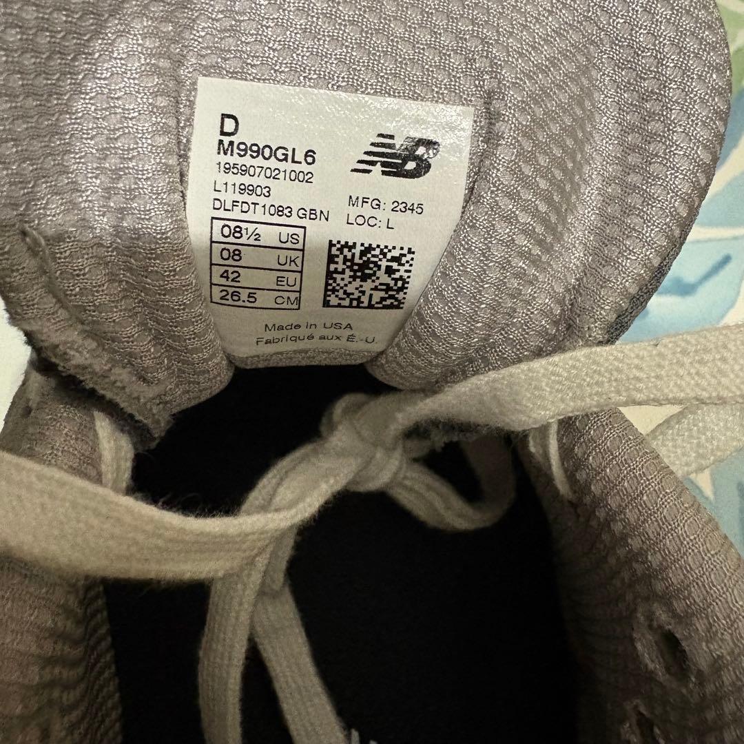 着用数回 M990GL6 990V6 ニューバランス