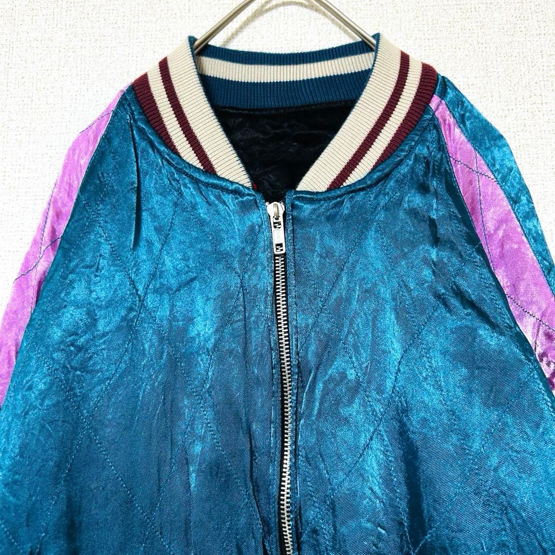 限定 IOLANI イオラニ 居楽仁東洋 スカジャンリバーシブル 刺繍 2way