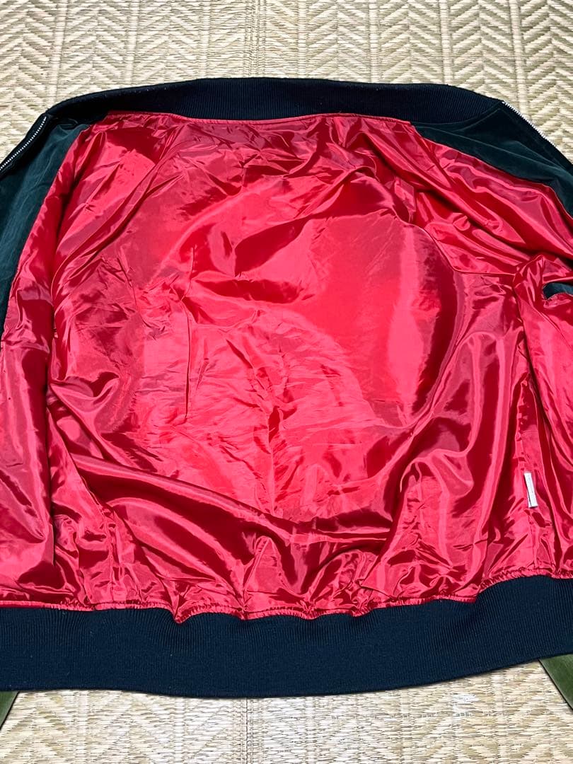 星姫　別珍　スカジャン　珍色　グリーン