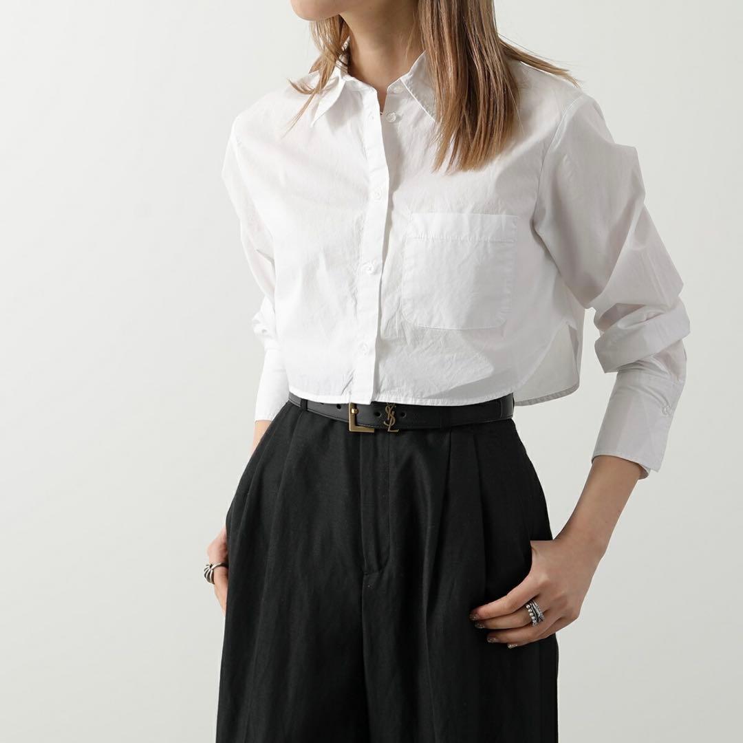 SAINT LAURENT サンローラン ベルト カサンドラロゴ ブラック