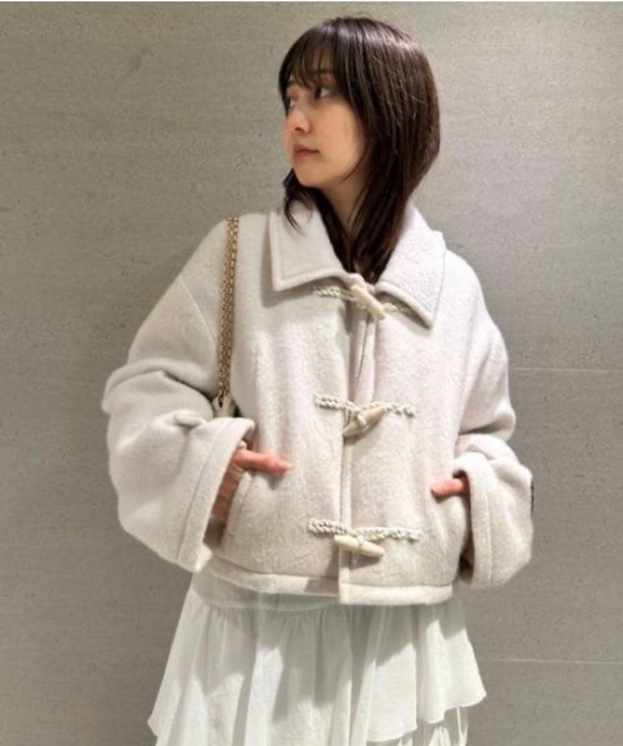 スナイデル　ウールシャギーショートダッフル　0サイズ