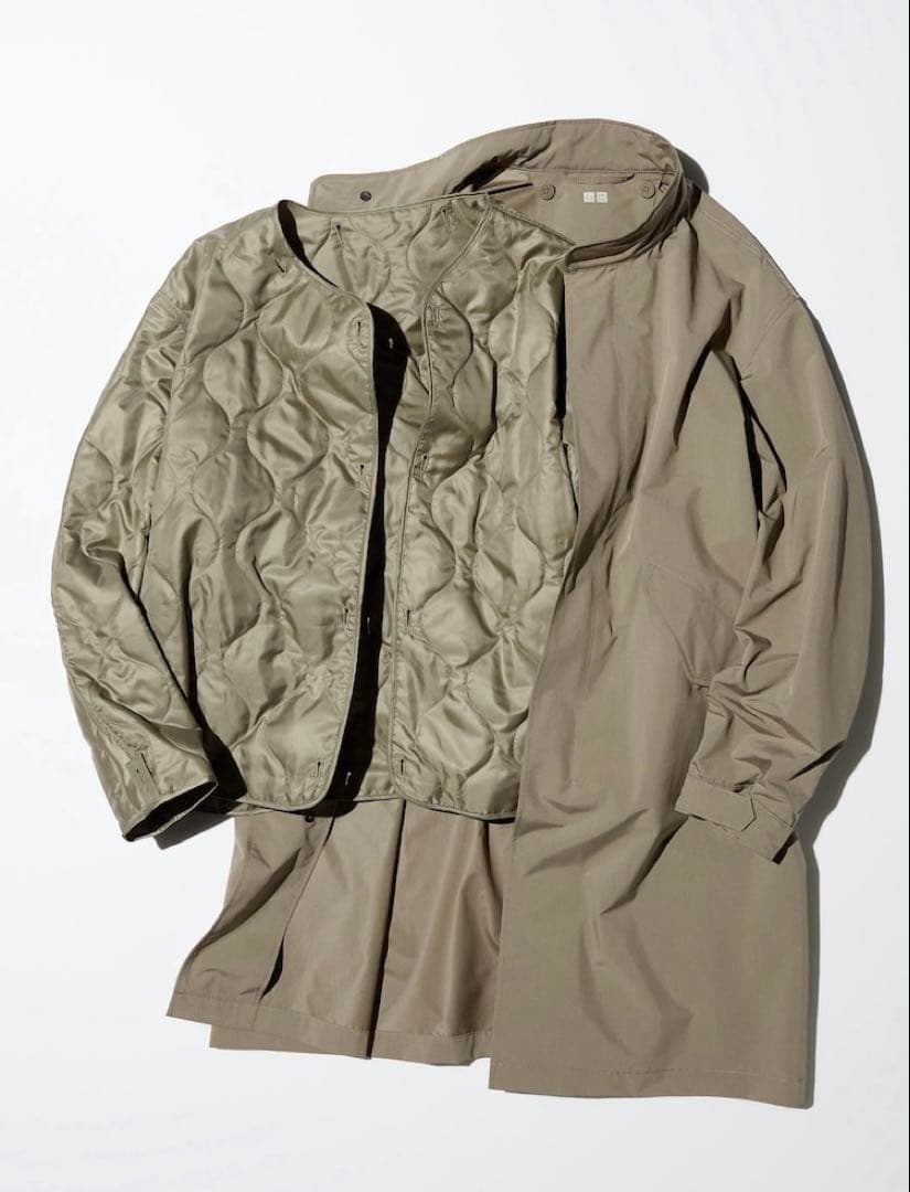 UNIQLO / ユニクロ ウィンドプルーフ2WAYコート ブラウン S