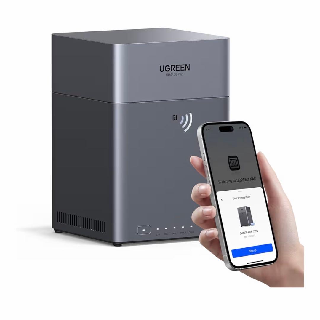 UGREEN NAS DH4300 Plus 4ベイ デスクトップNAS