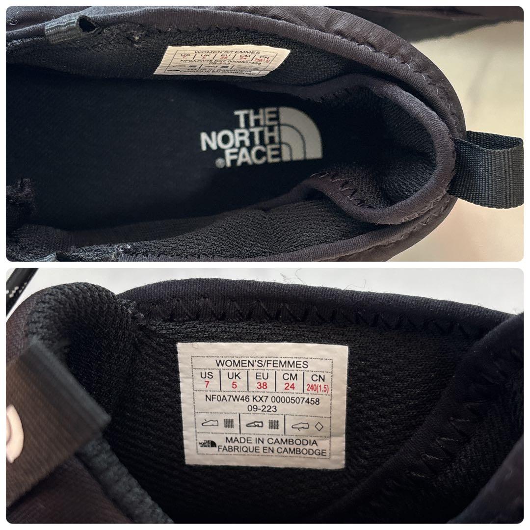 未使用級♡24cm ノース・フェイス ヌプシ チャッカ ブーツ　ブラック
