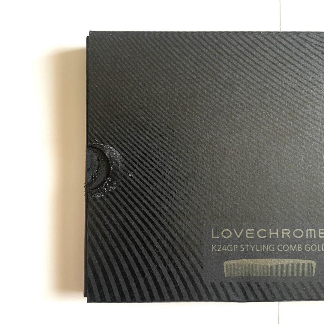 LOVECHROME K24GPスタイリングコーム ゴールド