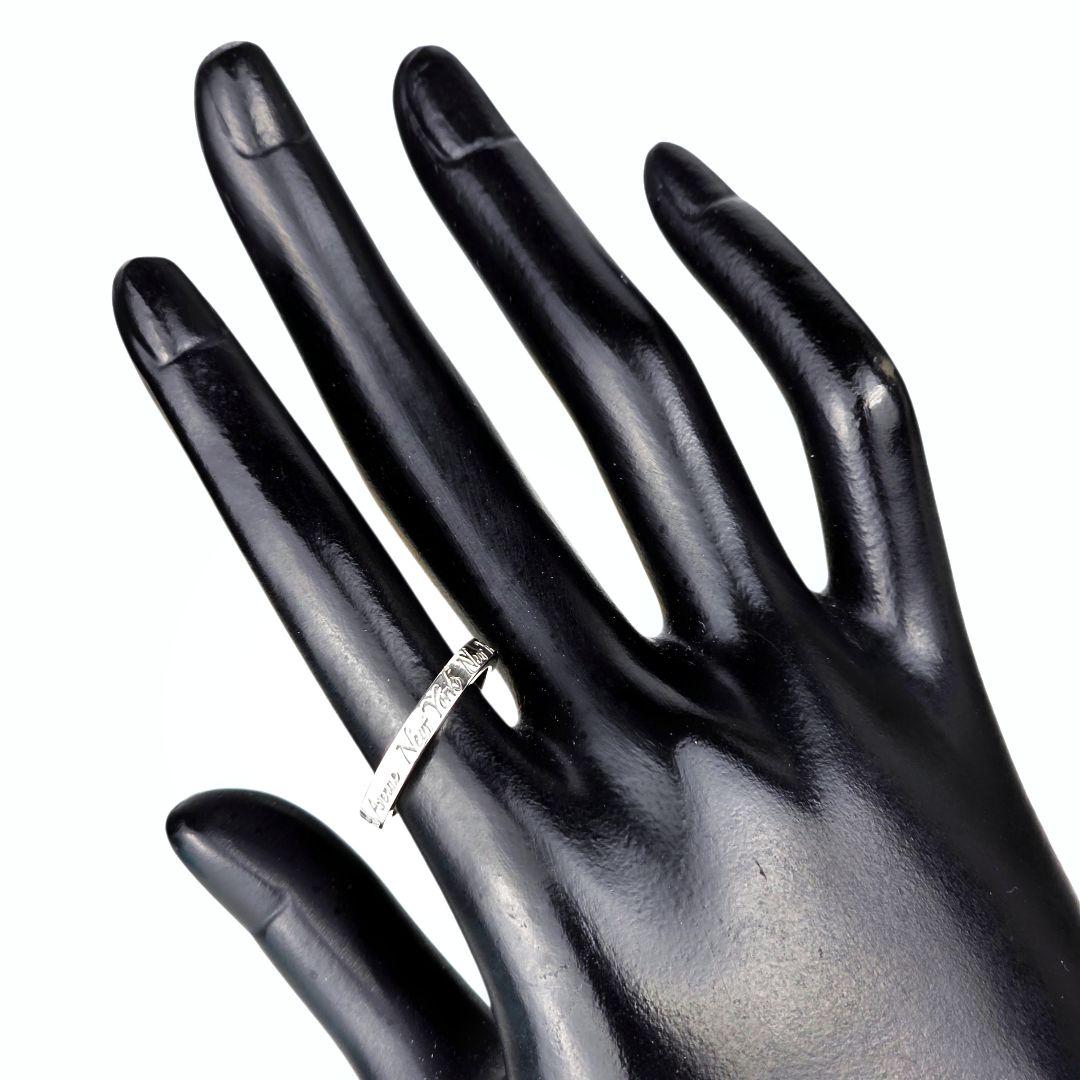 極美品 ティファニー TIFFANY&Co. ノーツ ナロー リング 指輪