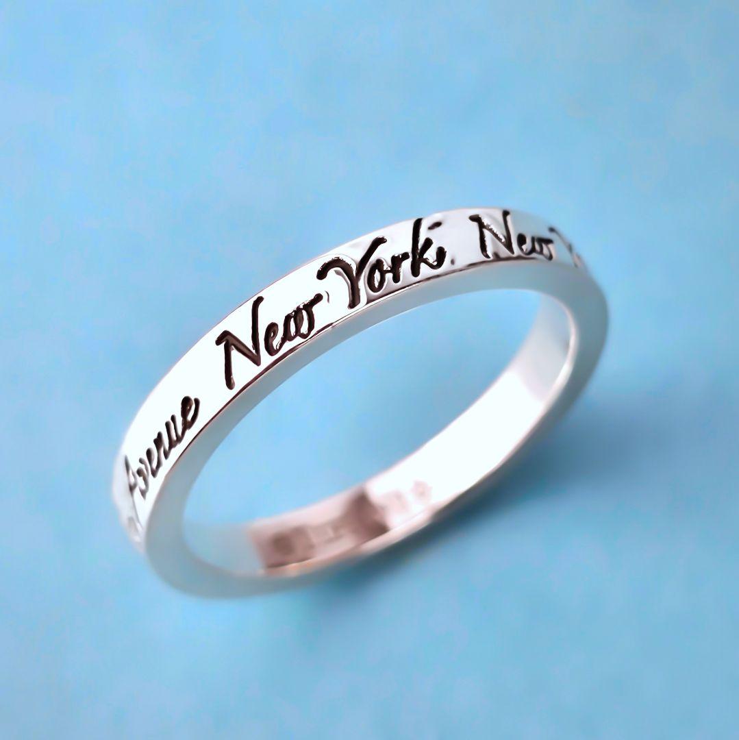 極美品 ティファニー TIFFANY&Co. ノーツ ナロー リング 指輪