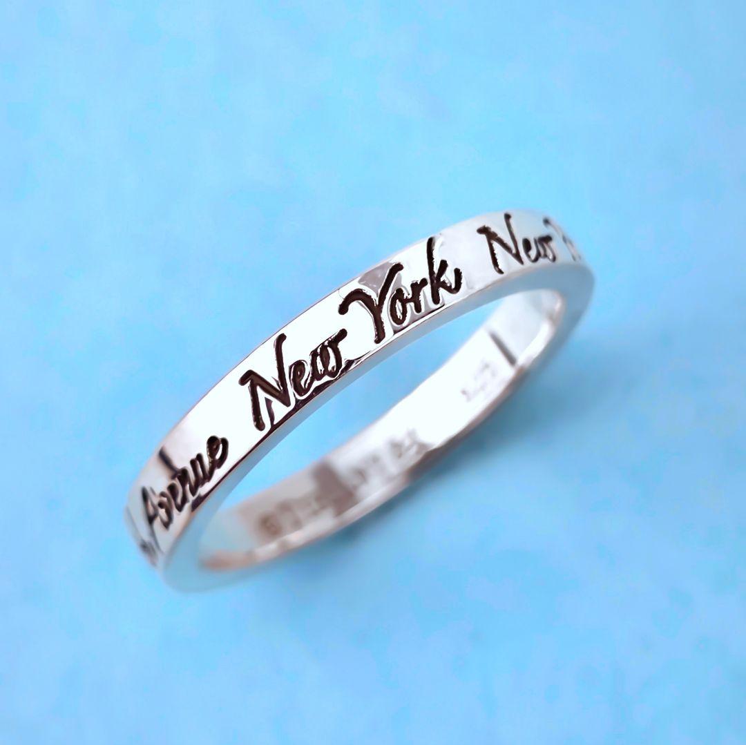 極美品 ティファニー TIFFANY&Co. ノーツ ナロー リング 指輪