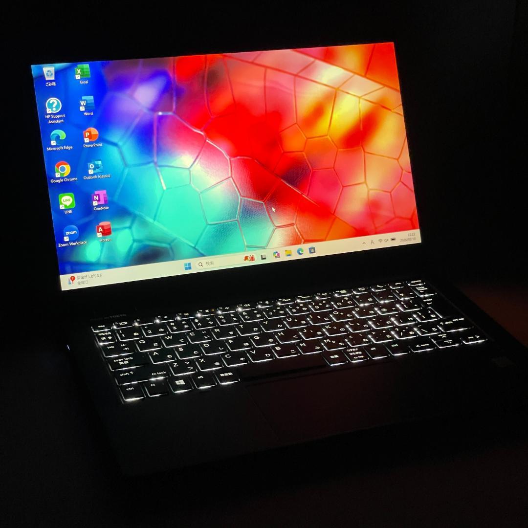 ★美品★HP Dragonfly 第8世代 ノートPC office2024