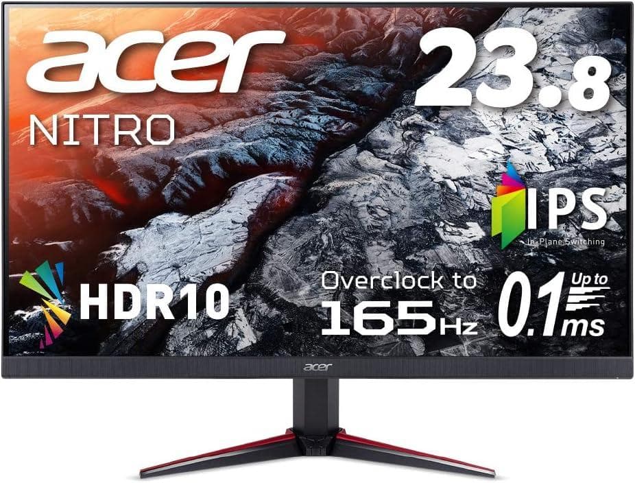 Acer ゲーミングモニター 23.8インチ 0.1ms 165Hz