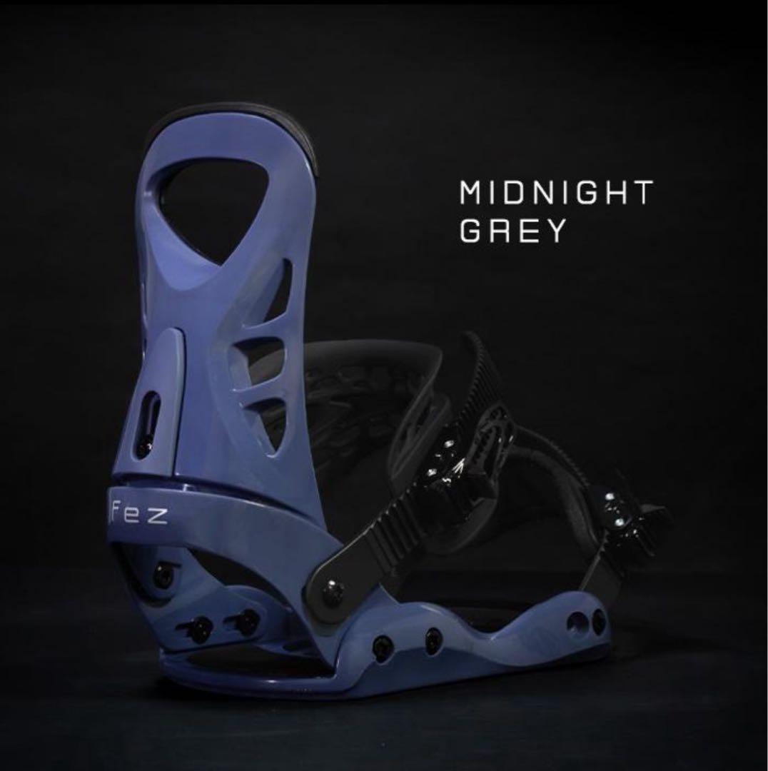 Fez スノーボードビンディング ミッドナイトグレー