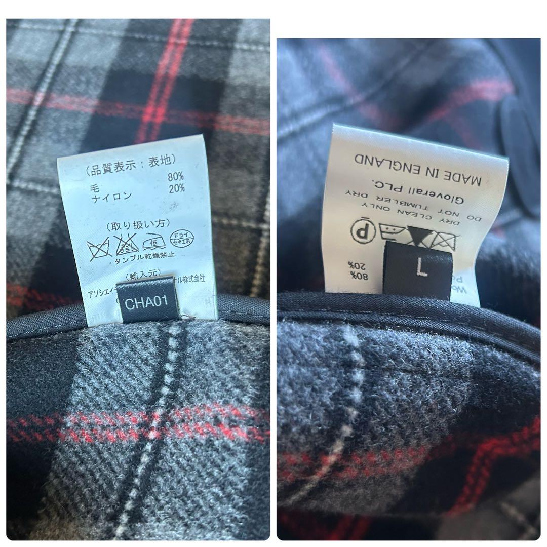 極美品＊グローバーオール Gloverall ダッフルコート L 黒 ロング丈