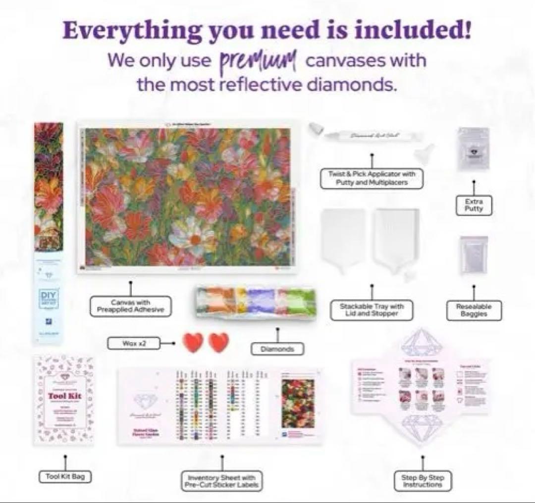 キャラメルさん★専用 ダイヤモンドアートクラブ　Stained Glass Fl