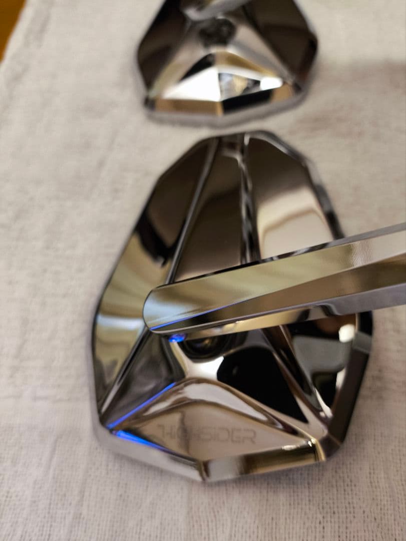 ハイサイダー バーエンドミラー ヴィクトリー クローム 2個セット