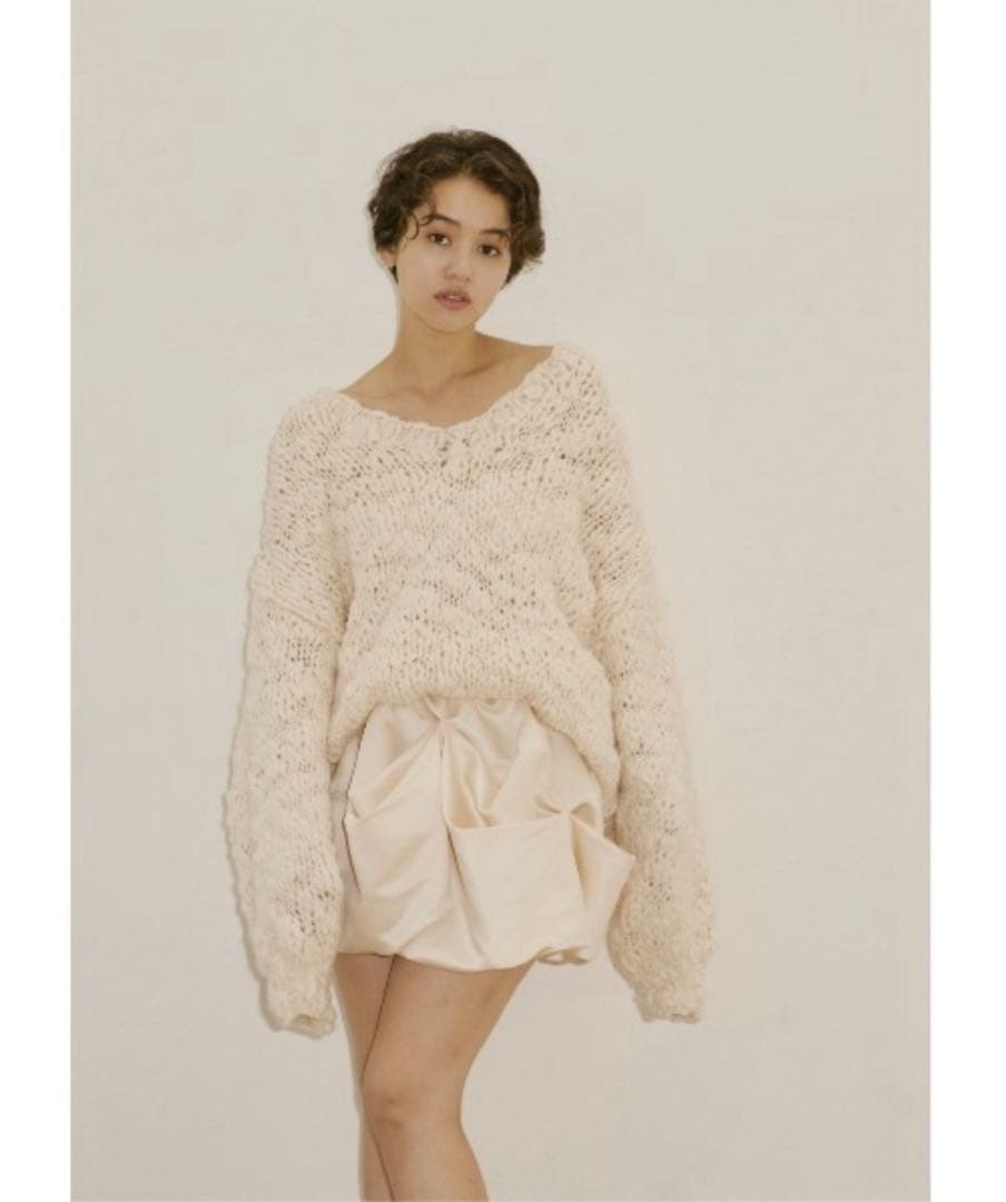 【新品】NOTRE émor　emor handmade knit tops