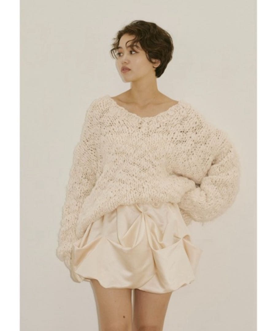 【新品】NOTRE émor　emor handmade knit tops