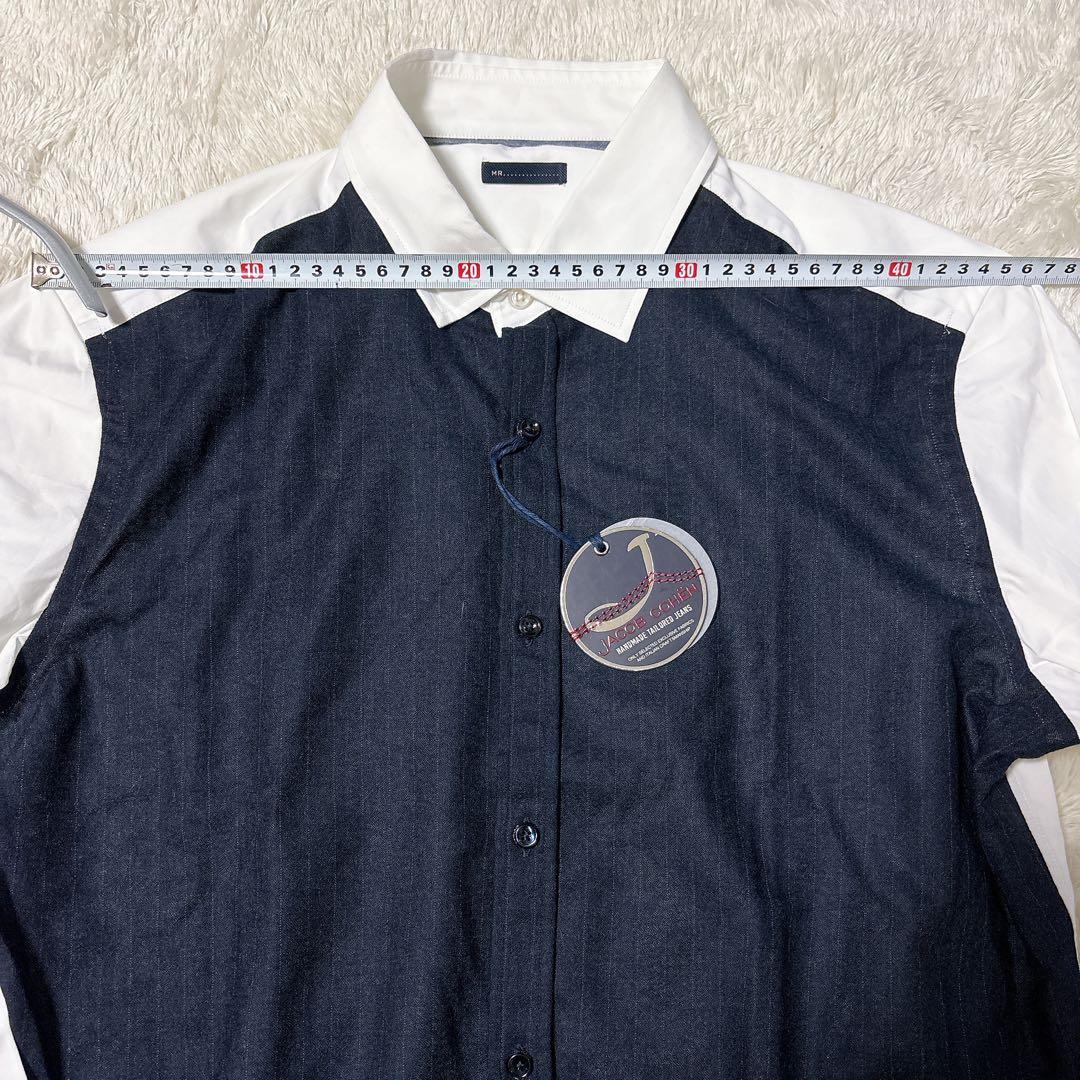 未使用✨タグ付✨希少 JACOB COHEN ドレスシャツ 異素材 イタリア製