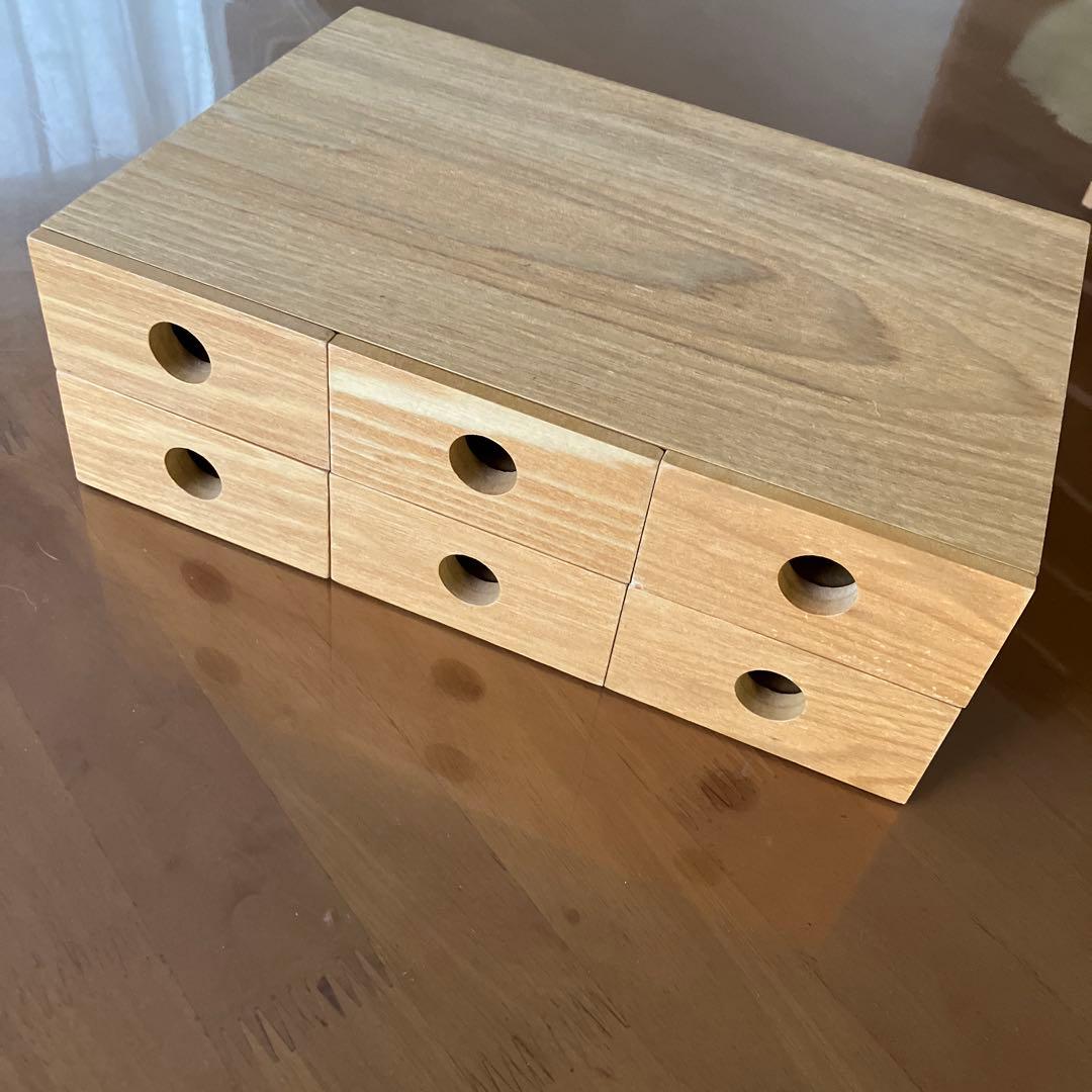 無印良品　MDF木製書類トレー、小物収納2種