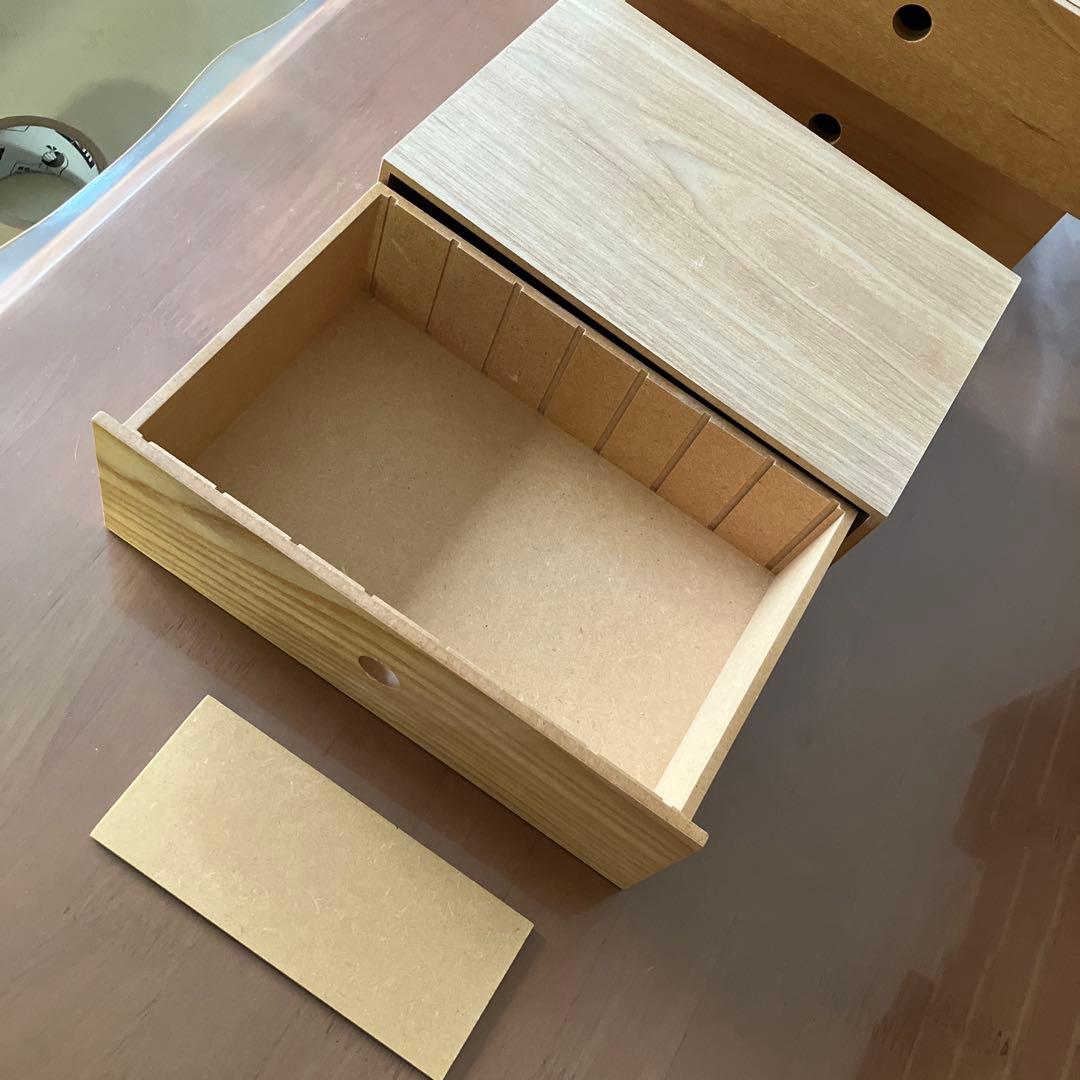 無印良品　MDF木製書類トレー、小物収納2種