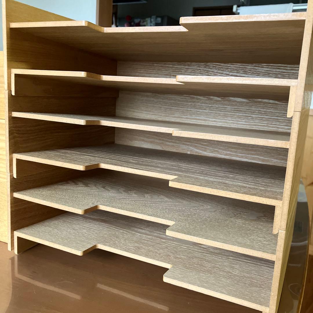 無印良品　MDF木製書類トレー、小物収納2種