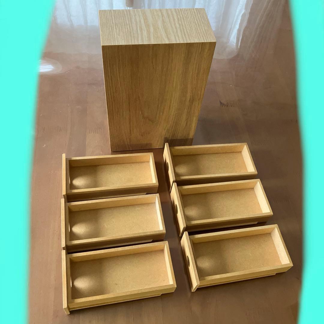 無印良品　MDF木製書類トレー、小物収納2種