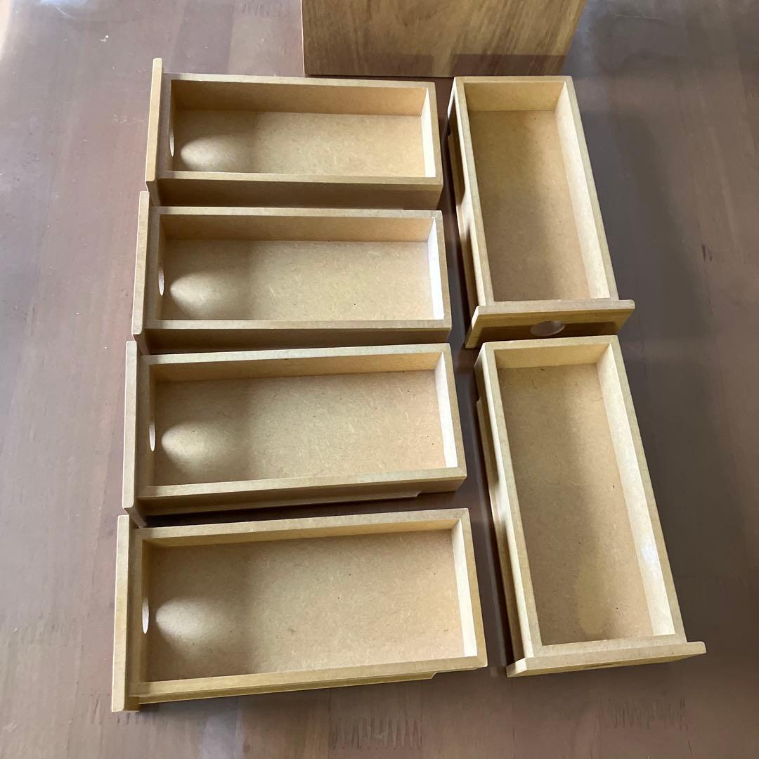 無印良品　MDF木製書類トレー、小物収納2種