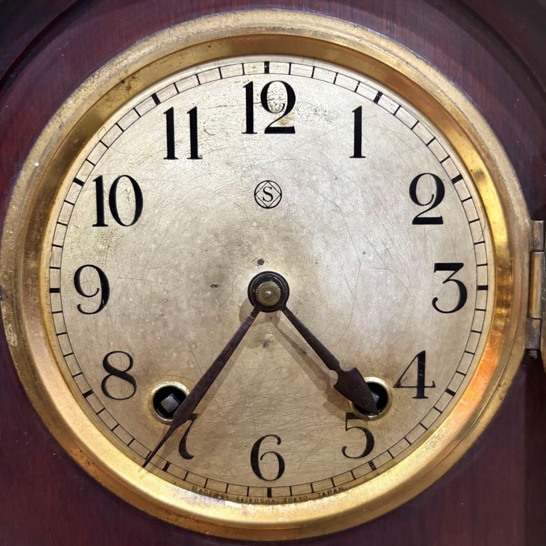 SEIKOSHA 精工舎 ゼンマイ時計　機械時計　置時計　ヴィンテージ