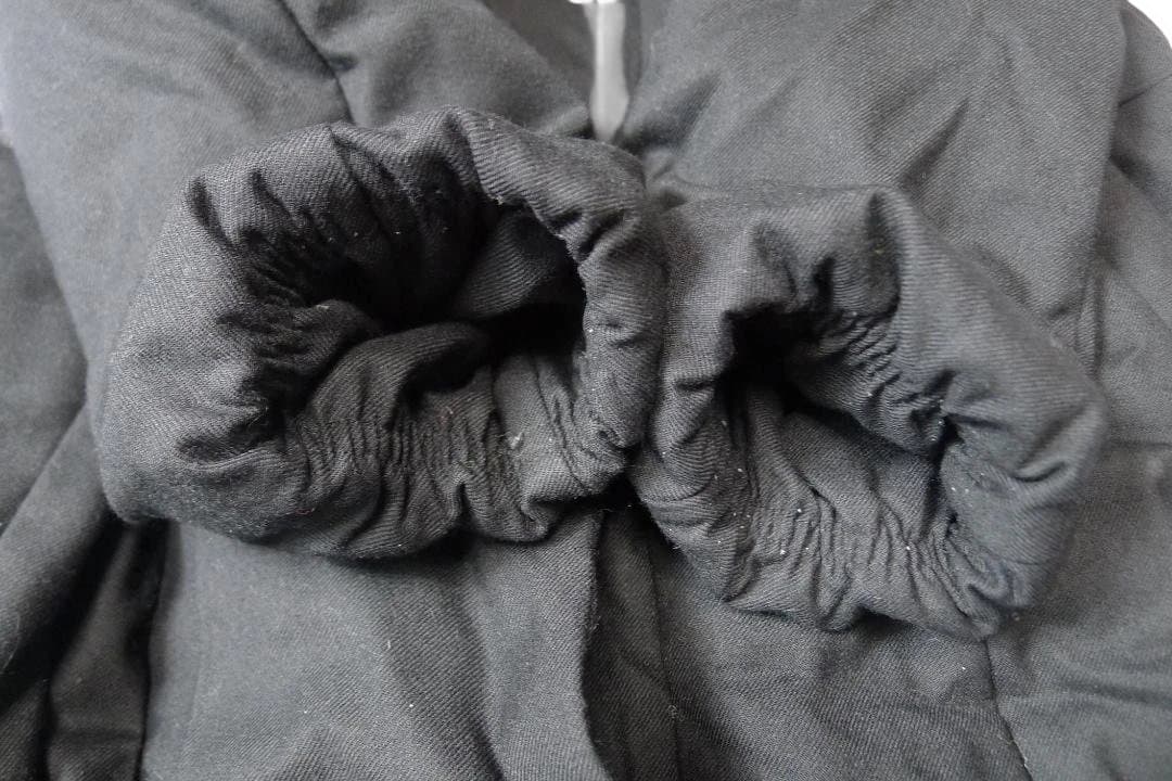 自由区 ショールカラー シームレス ロング ダウンコート 黒色 42