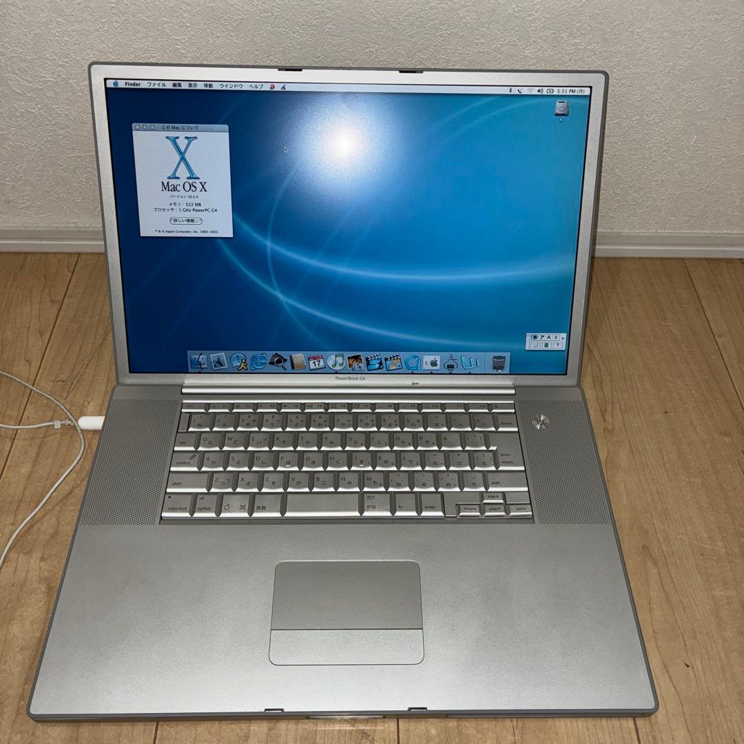 17インチ　貴重　PowerBook G4 1GHz 512MB