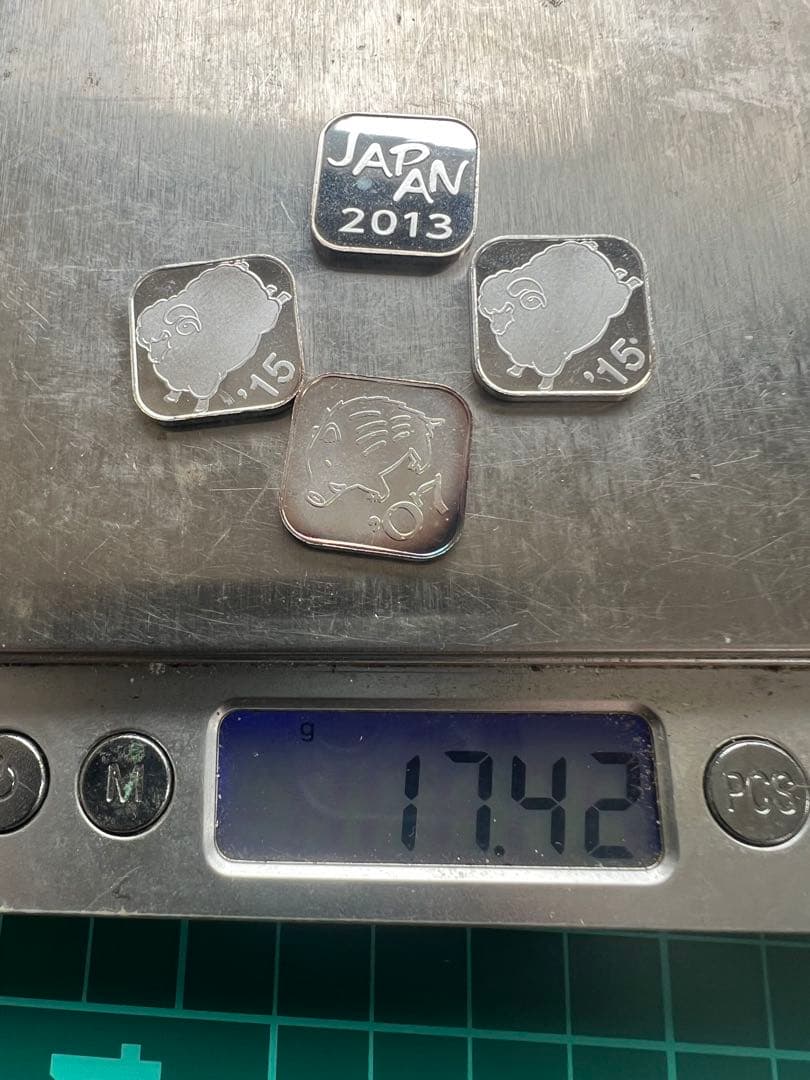 造幣局製銀メダル　桜通り抜け　4枚